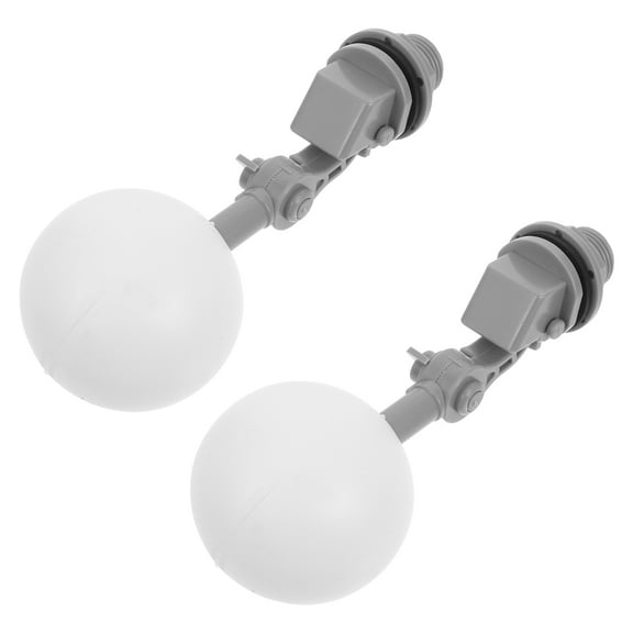 WASHWEPE 2PCS Fountain Float Valve Plastic Automatic Water Level Control Valve for Pool