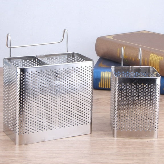 WASHWEPE 2Pack Silverware Organizer Hanging Stainless Steel for Dining Table