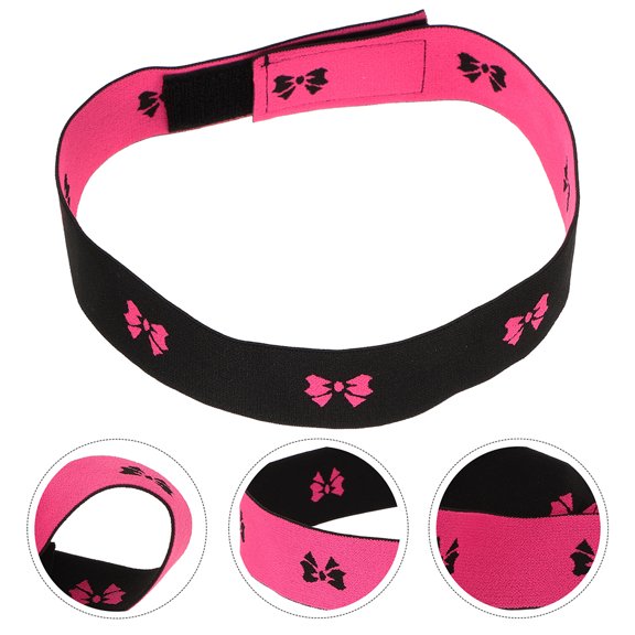 WASHWEPE 2Pcs Adjustable Elastic Wig Straps Non Slip Rosy Wig Bands for Secure Fit and Comfort