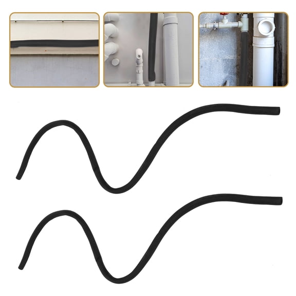 WASHWEPE 2Pcs Air Conditioning Insulated Pipe Insulation Sleeves for Winter Protection 180Cm Length 2.7Cm Diameter