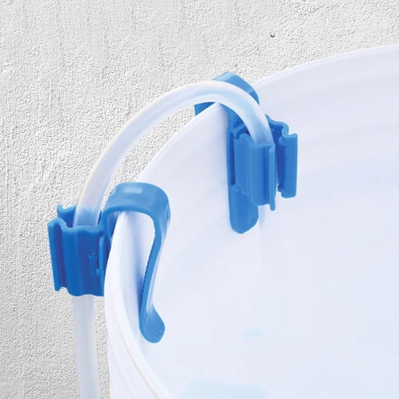 WASHWEPE 2Pcs Assorted Color Plastic Hose Clamps for Fish Tank Water Pipe Fixing