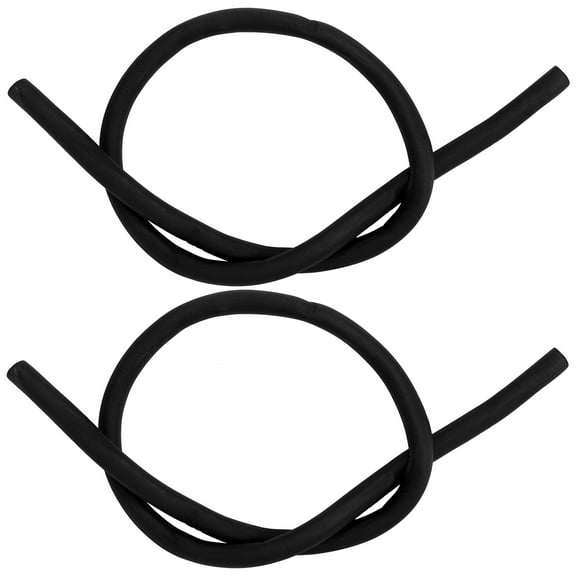 WASHWEPE 2Pcs Black Cylindrical Pipe Insulation Sleeves for Unit Pipes Winter Protection 180cm Length