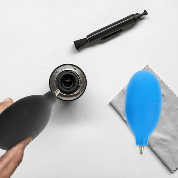 WASHWEPE 2Pcs Cleaning Accessory Rubber Black Round Computer Keyboard Cleaning