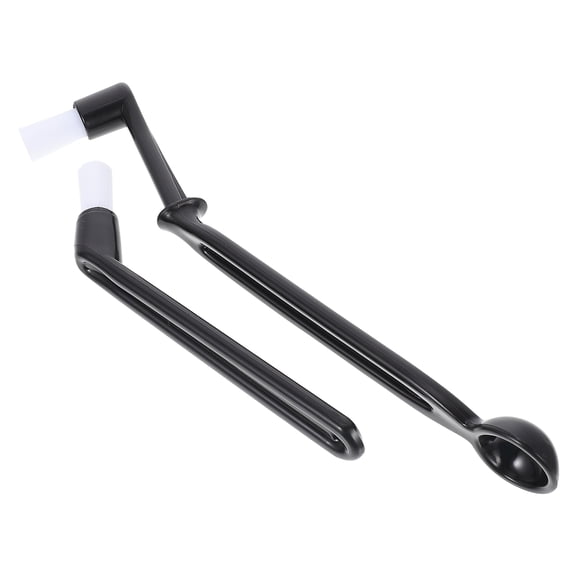 WASHWEPE 2Pcs Cleaning Brush for Coffee Machines Black Plastic for Home