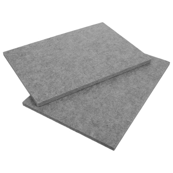 WASHWEPE 2Pcs Thick Grey Felt Mat Ironing Pad Heat Protection Craft Surface Sound Dampening