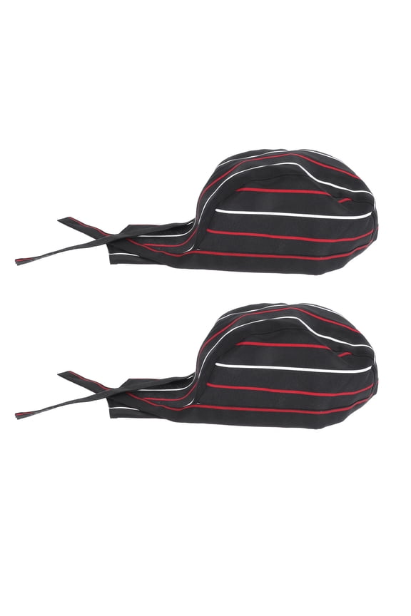 2Pcs Kitchen Catering Caps Peaked Caps Polyester Professional Use