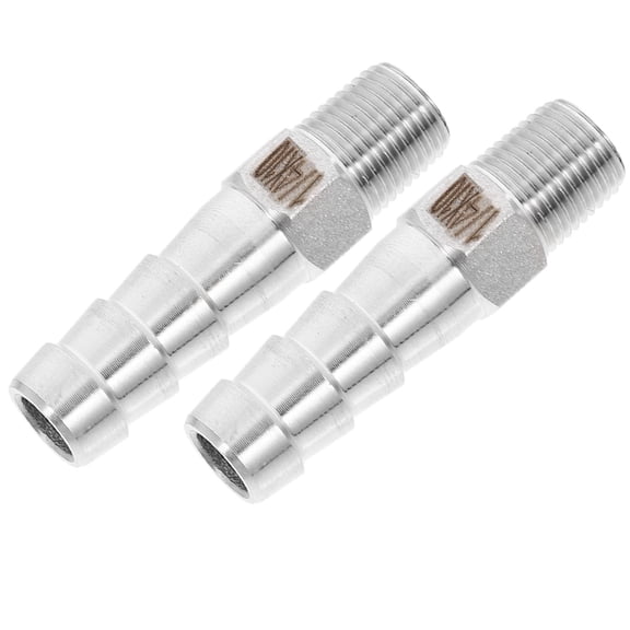 WASHWEPE 2Pcs Leak-Proof Plumbing Fittings Npt External Thread for Garden Pipe Connector 1.41X0.51X0.51In