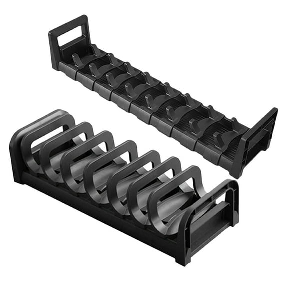 WASHWEPE 2Pcs Multi Rectangular Dish And Bowl Rack Kitchen Organization PP Material Storage