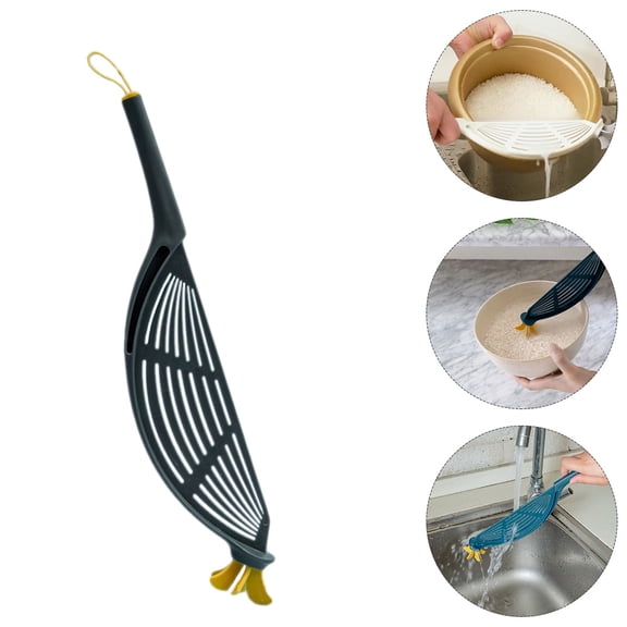 WASHWEPE 2Pcs Rice Drainer Wash Vegetables Strainer For Household Use