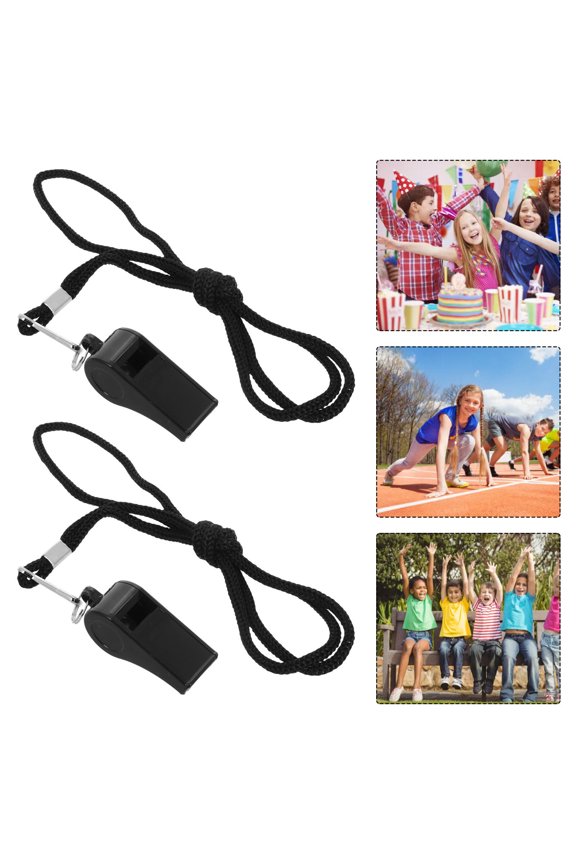 2Pcs Whistle for Referees and Loud Emergency Signal 2.0x0.7in