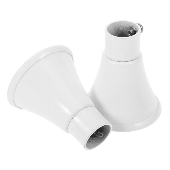 WASHWEPE 2Set Classic Trumpet Shape Rod Finials for Home Decoration 11.8X7.9X3.9in