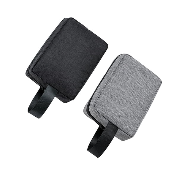 WASHWEPE 2Set Polyester Practical Portable Storage Bag for Tech Accessory Organizer and Sundry Storage Pouch