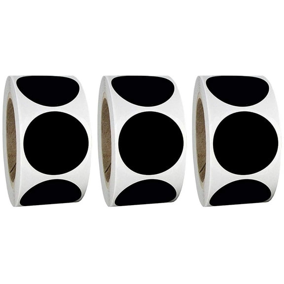 WASHWEPE 3 Rolls PVC Black Chalkboard Labels Selfadhesive for Classroom Organization