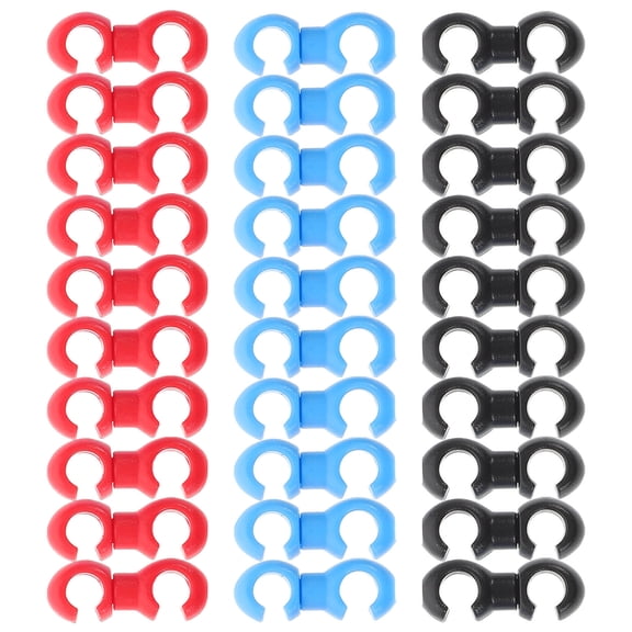 WASHWEPE 30Pcs Bicycle Cable Clip Clamp for Brake Line with Adjustable Caliper Hanger for Mountain and Road Bikes