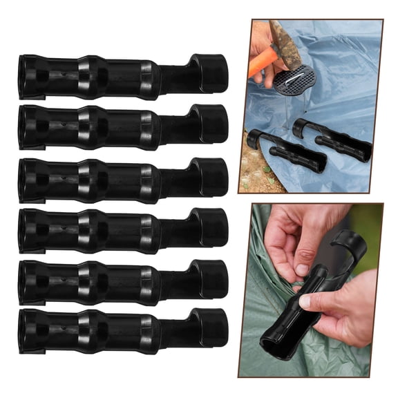 WASHWEPE 30Pcs Black ABS Plastic Greenhouse Clips Windproof Secure Membrane Adjustable Round Tube Compatible Gardening