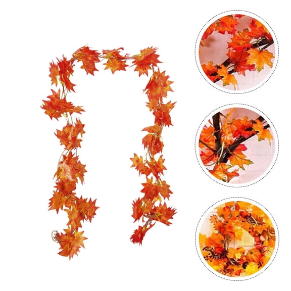 WASHWEPE 36 Pcs Leaves Artificial Maple Leaf Wedding Decorations for Garden Celebrations