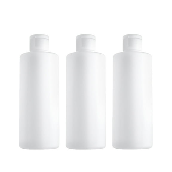 WASHWEPE 3Pcs 400ml Plastic Empty Bottles Refillable Travel Toiletry Containers for Women
