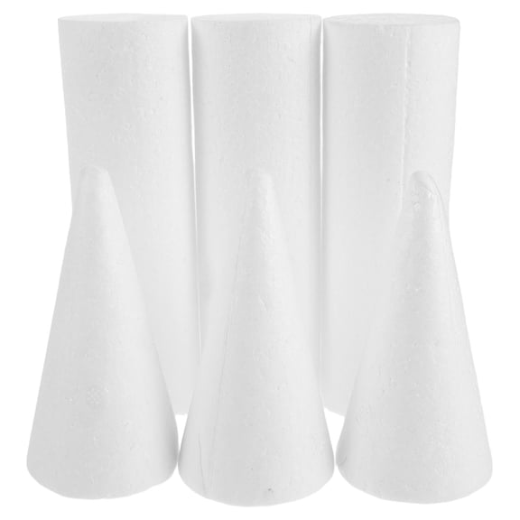 WASHWEPE 3Sets White Castle Pillar Foam Cake Dummy Reusable Decorative Model for Wedding and Birthday Display