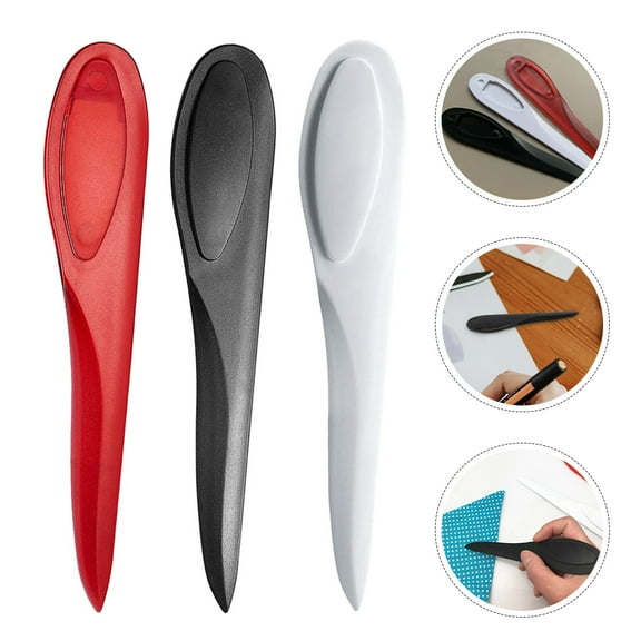 WASHWEPE 3pcs Cloth Seam Marking Tool Plastic Assorted Color For Sewing Projects With Versatile Design