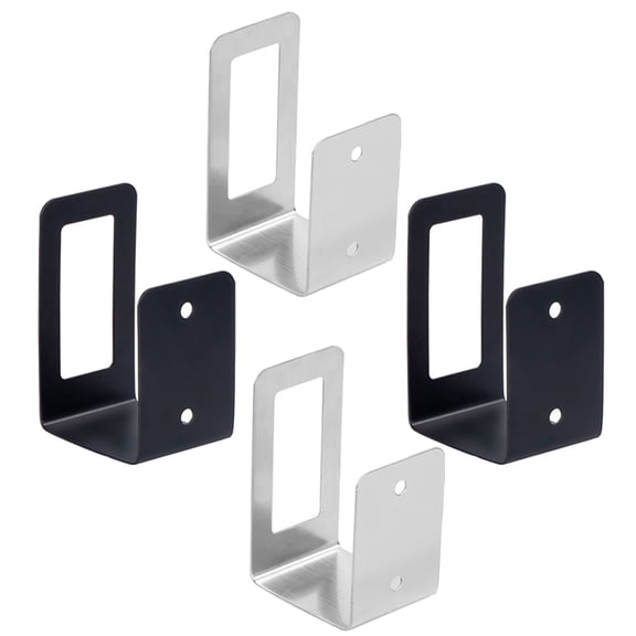 WASHWEPE 4 Pcs in 2 Pair Stainless Steel Pot Pan Lid Holder for Efficient Kitchen Storage Use