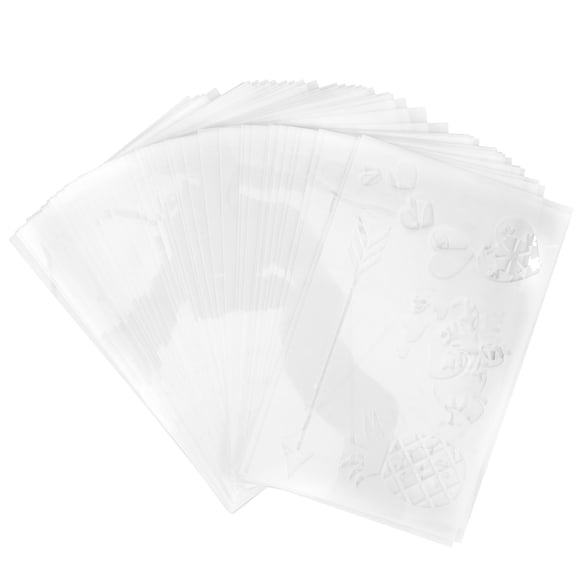 WASHWEPE 40 Sheets Letter Stencils for Crafts Reusable Washable Diy Art Craft for Craft Enthusiasts