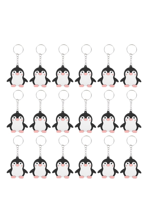 40Pcs Cute Penguin Keychains Decorative Animal Party Favors for Backpack Accessories