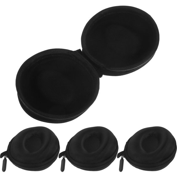 WASHWEPE 4PCS Watch Protector Box Black EVA for Single Watch Storage and Travel
