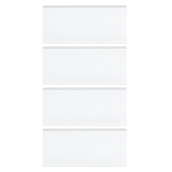 WASHWEPE 4Pcs Abs Plastic White Square Screen Partition Bracket for Office Use