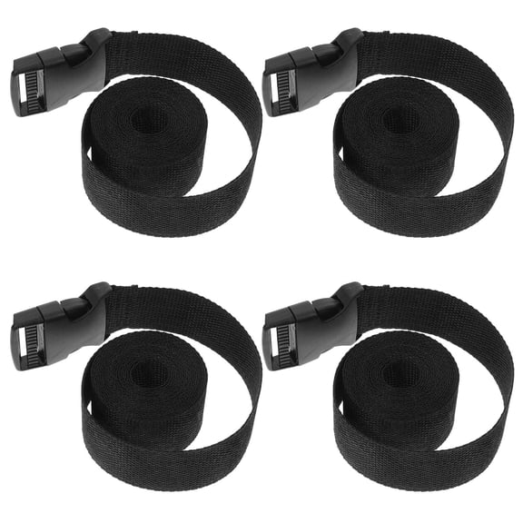 WASHWEPE Luggage Connector Straps Black Polypropylene Secure Fastening