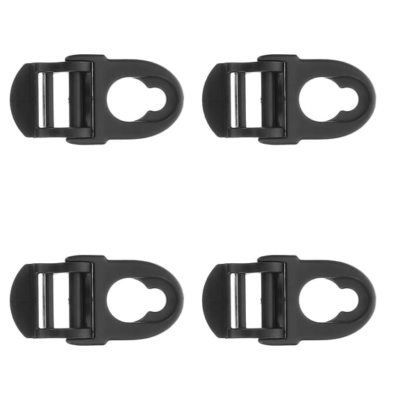 WASHWEPE 4-Pack Black Plastic Kayak Seat Clips Replacement Accessories for Secure and Seat Fastening