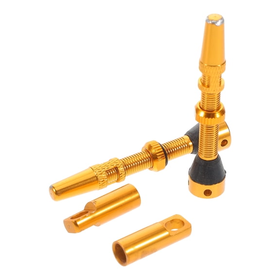 WASHWEPE 4Pcs CNC Machined Bike Stem Tubeless Valve Adapter for Tire Maintenance and Repair