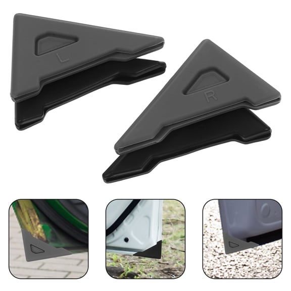 WASHWEPE 4Pcs Car Door Corner Protectors Universal Design Collision Protection 2.2x1.6x0.2in