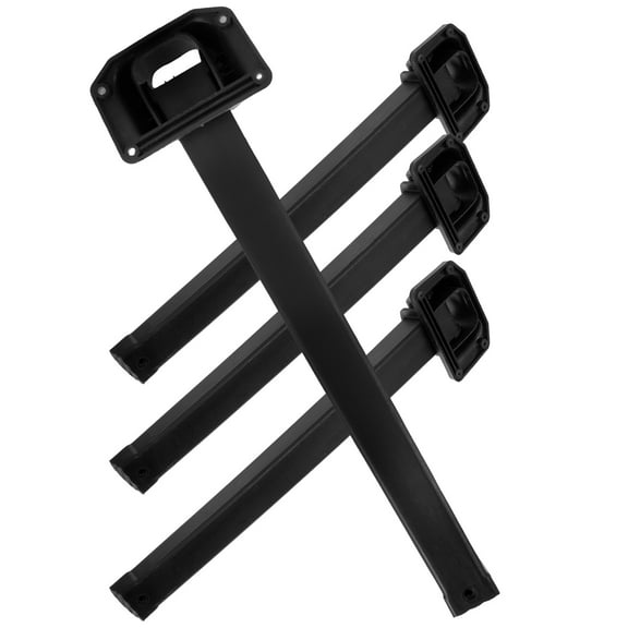 WASHWEPE Multipurpose Folding Table Leg Plastic Table Legs Black 4Pcs 12.2X3.1X1.2In