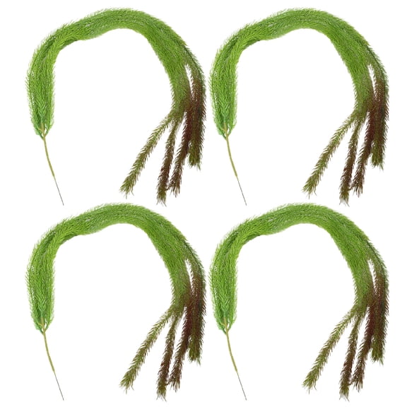 WASHWEPE 4Pcs Faux Hanging Willow Vine Garland Light Green Artificial Plants for Indoor Decoration and Wedding
