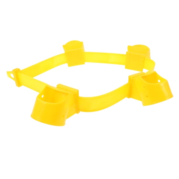 WASHWEPE 4Pcs Garden Tree Support Bracket Yellow Easy to Use Tree Stake and Branch Support