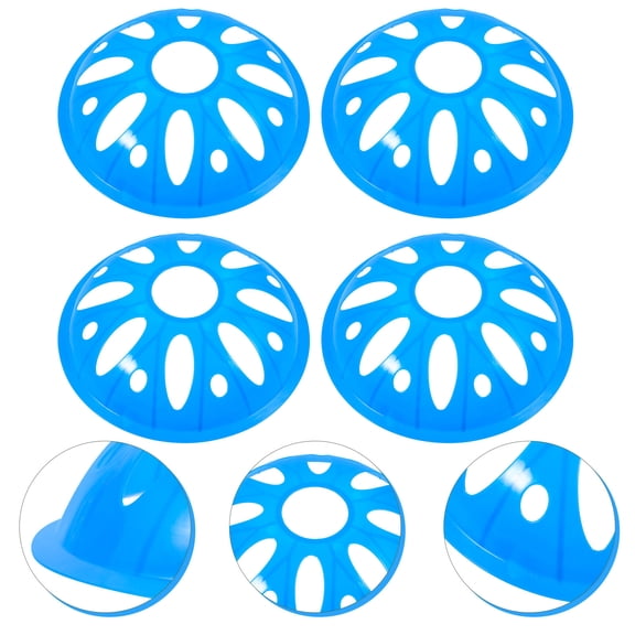 WASHWEPE 4Pcs High Toughness Training Disc Cones for Athletes Soccer Practice 7.86X7.86X0.08in