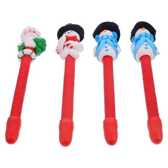 WASHWEPE 4Pcs Polymer Clay Sleek Writing Pen for Teachers Students Office Workers Secretaries Christmas present Giving