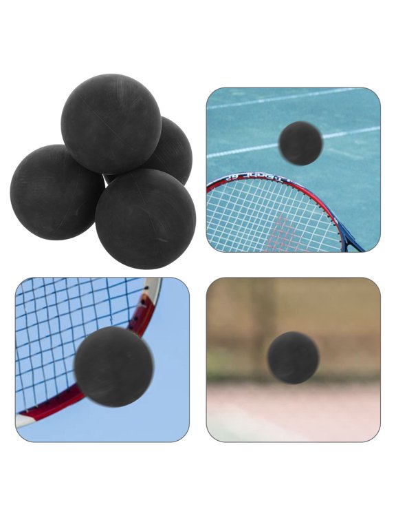 4Pcs Rubber Balls for Training and Sports Activities with High Elasticity Design