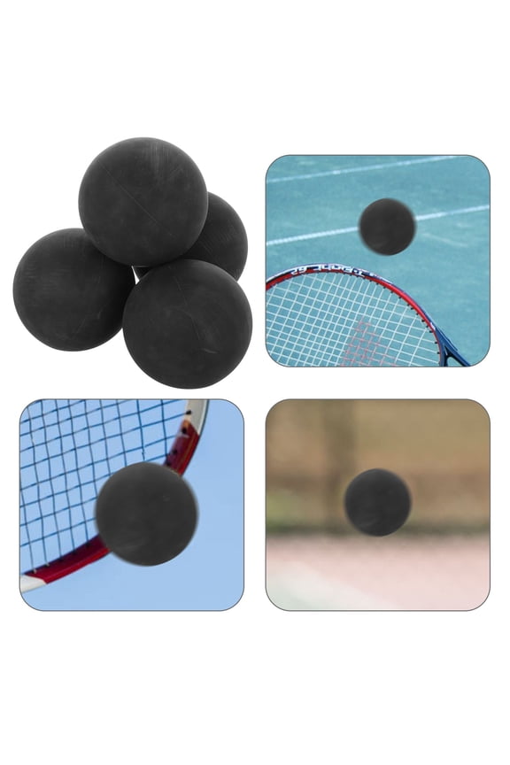 4Pcs Rubber Balls for Training and Sports Activities with High Elasticity Design