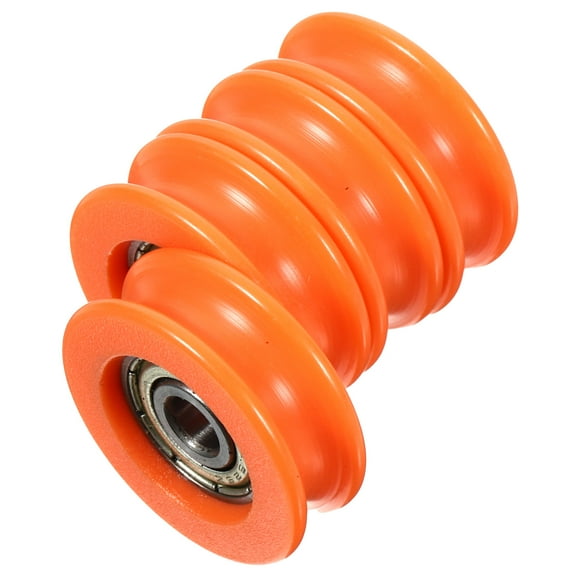 WASHWEPE 4Pcs Sliding Door Roller U-shaped Pulley Bearing Roller Ergonomic Design POM Plastic for Drawers Tracks