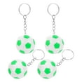 thumbnail image 1 of WASHWEPE 4Pcs Soccer Ball Keychains for Boys with Metal and PVC in 1.4in Size for Backpacks, 1 of 8