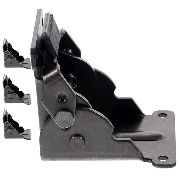 WASHWEPE 4Pcs Swing Door Hinge Self-closing and Sturdy for Furniture Assembly Various Settings Iron