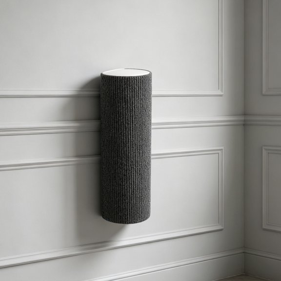 WASHWEPE 4Pcs Wall Mounted Cat Scratching Posts Grey Self Adhesive Climbing Columns for Home Furniture Protection