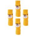 WASHWEPE 4Pcs Yellow Knitted Dog Leg Warmers Elastic Front Leg Sleeves ...