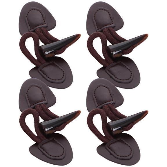 WASHWEPE 4Set Resin Toggle Buttons for Sweaters Style Round Shape for Men Women