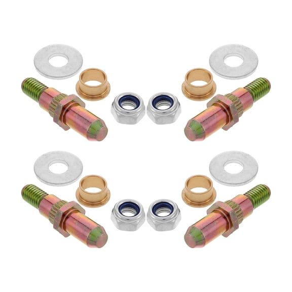 WASHWEPE 4Sets Vertical Doors Hinge Kit Golden for Suv Car Door Pin and Bushing Replacement