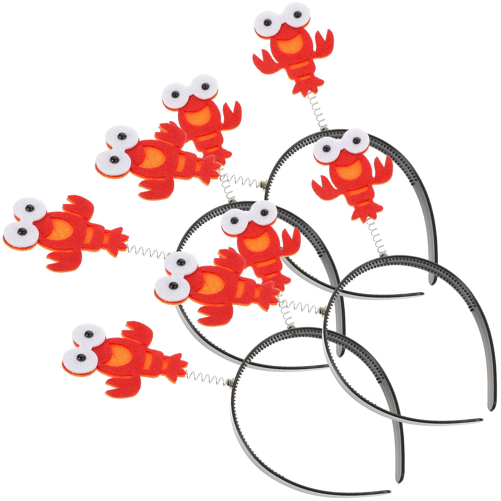 Pool Party Pets WASHWEPE 4pcs Beach Pool Party Headband Crayfish Headband Hair ...