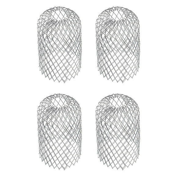 WASHWEPE 4pcs Heavy-duty Aluminum Gutter Guard Waterproof Leaf Protector for Downspout Pipes