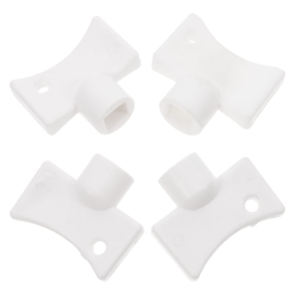 WASHWEPE 4pcs Radiator Key Bleeder Square Socket White ABS for Homeowners and Professional Use