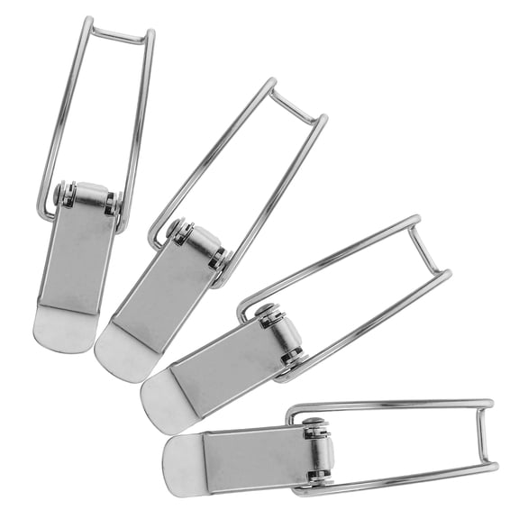 WASHWEPE 4Pcs Heavy Duty Stainless Steel Latch Lock for Toolboxes and Chests